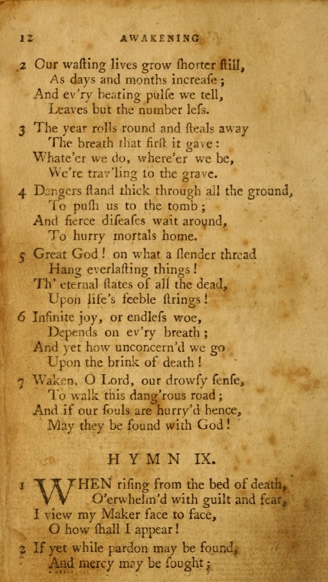 A Pocket hymn book, designed as a constant companion for the pious