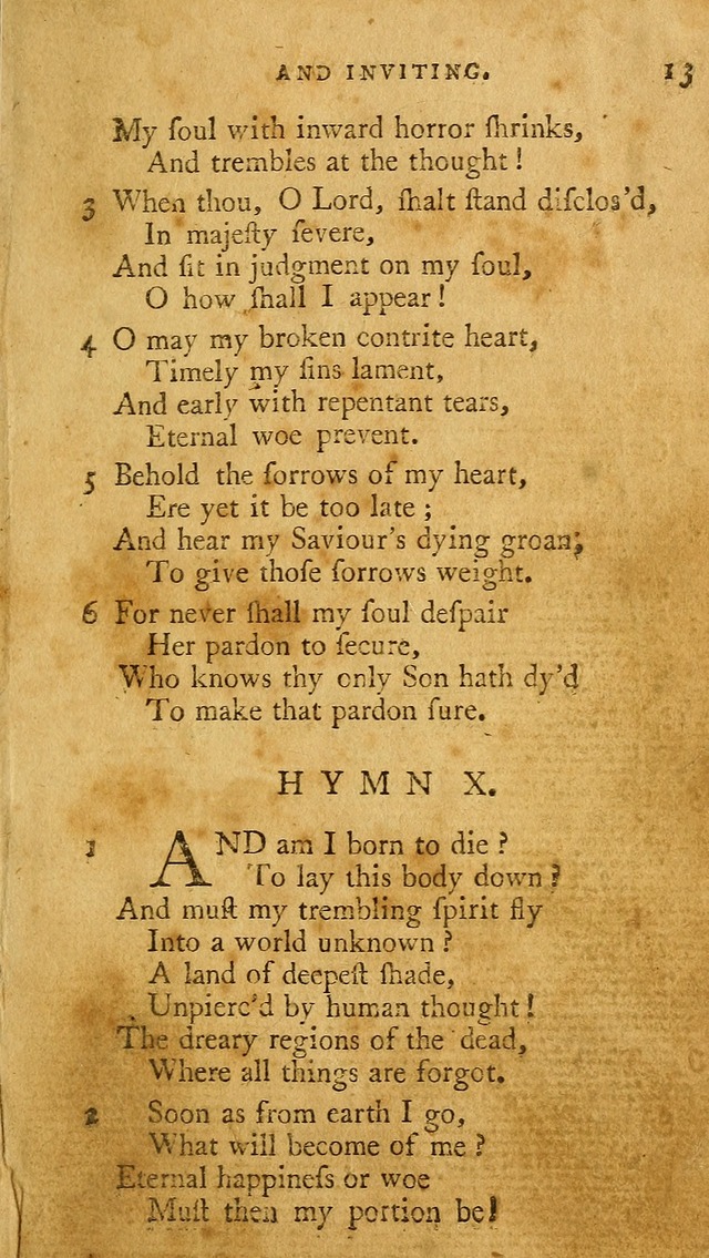 A Pocket hymn book, designed as a constant companion for the pious