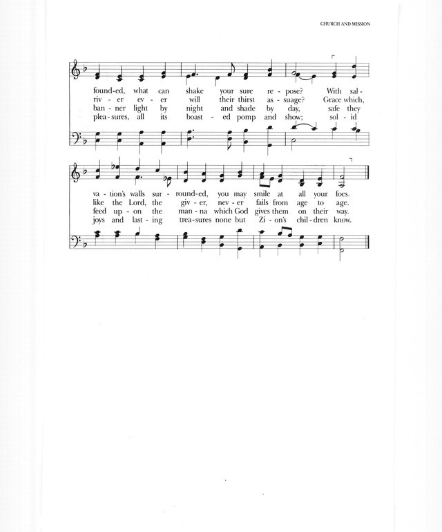 Psalter Hymnal (Gray) 506. Glorious things of you are spoken