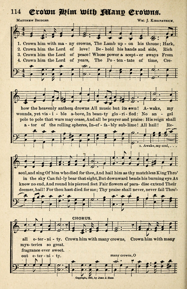 Showers of Blessing 114. Crown him with many crowns