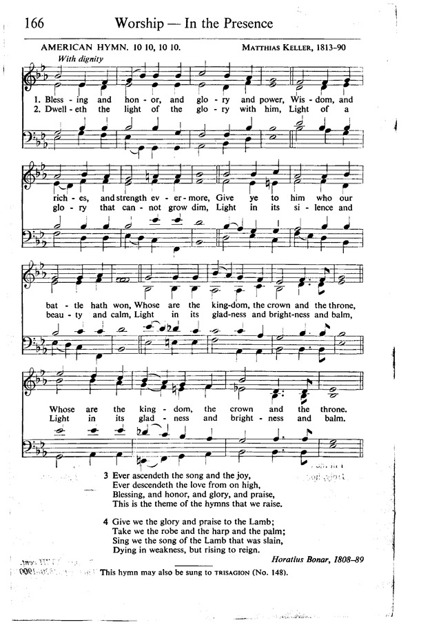Service Book and Hymnal of the Lutheran Church in America 166. Blessing
