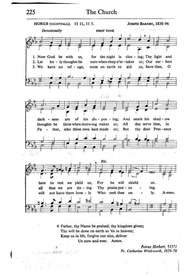 Service Book and Hymnal of the Lutheran Church in America 225a. Now God