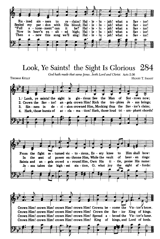 Sing Joyfully 283. "Man of Sorrows," what a name