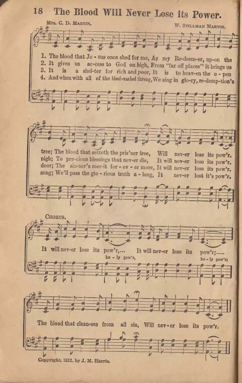 The blood will never lose its power