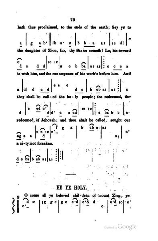 O come all ye beloved children of Mount Zion