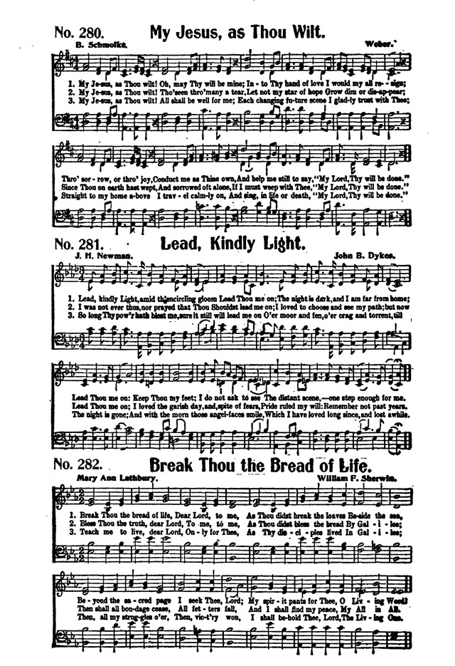 Songs of Salvation and Service. Revised 281. Lead, kindly Light, amid