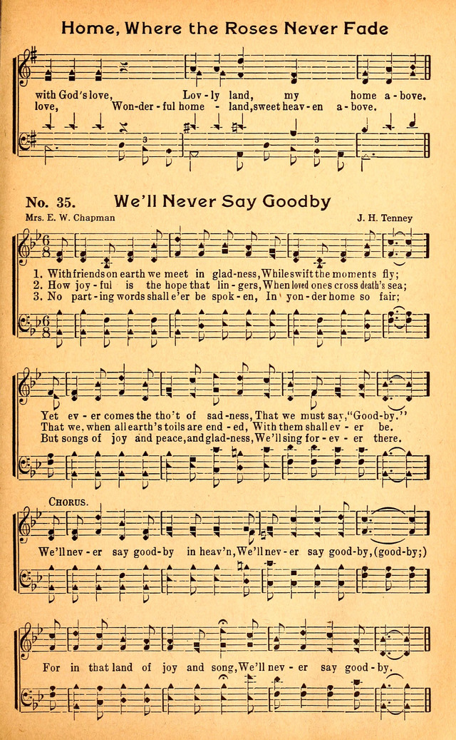 Music Sheet Where The Roses Never Fade Hymn Sheet Music