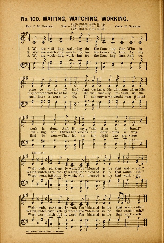 [We are waiting, waiting for the Coming One]