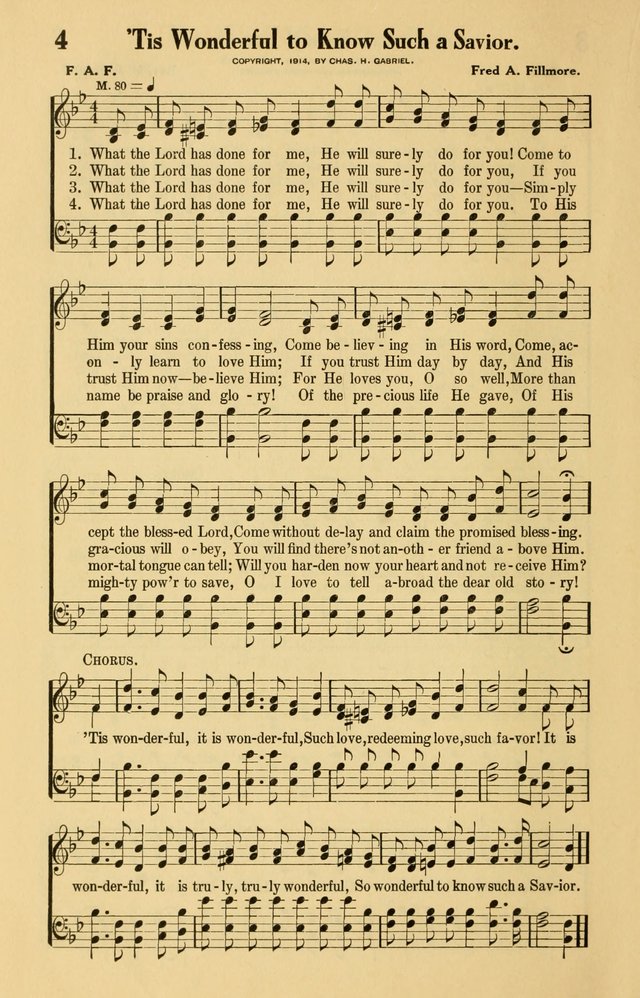 Williston Hymns 4. What the Lord has done for me