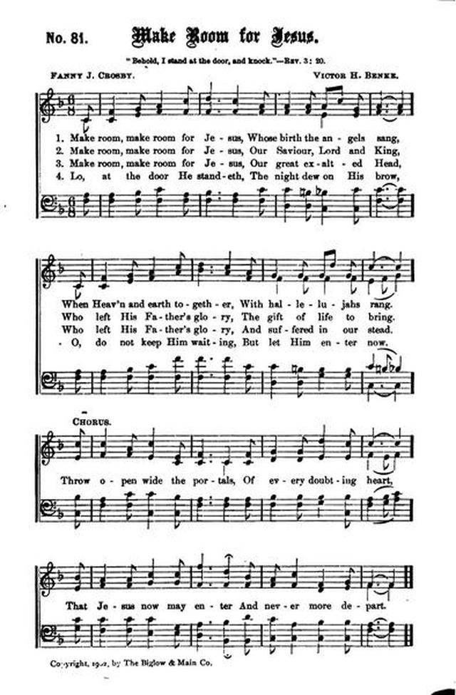 Young People's Songs of Praise 81. Make room, make room for Jesus