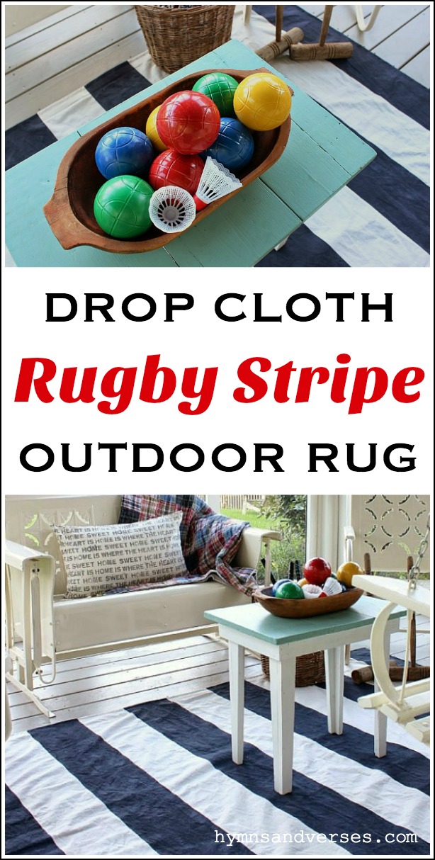 How to Make a DIY Drop Cloth Rug Hymns and Verses