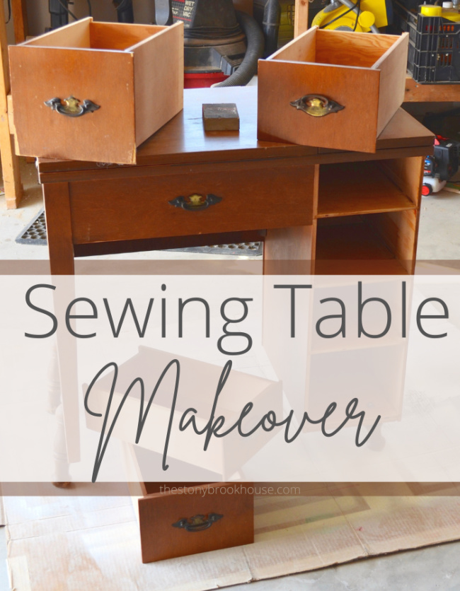 Easy Sewing Table Makeover The Stonybrook House