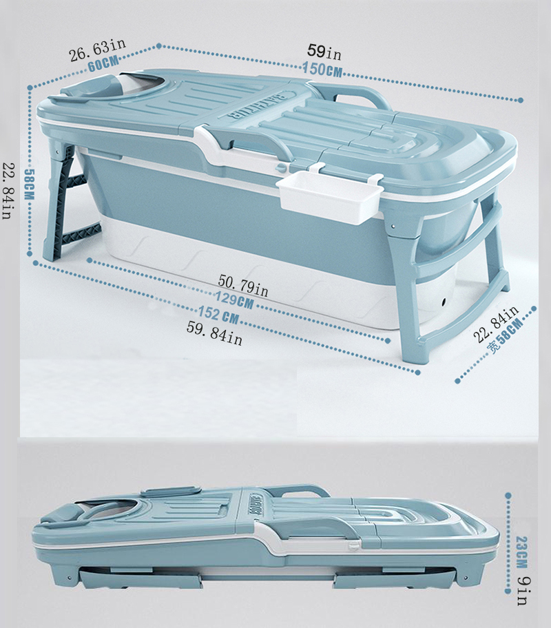 Folding bathtub portable bathtub for adults