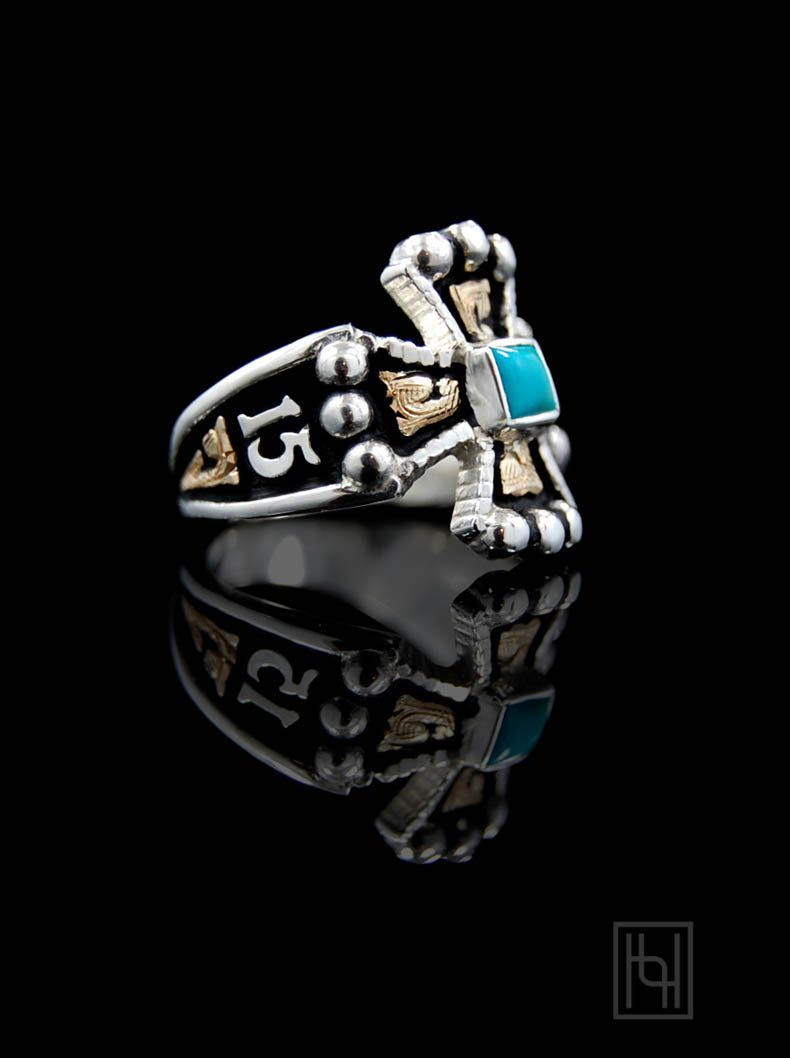 Custom RimRock Chopper Cross Ring Hyo Silver