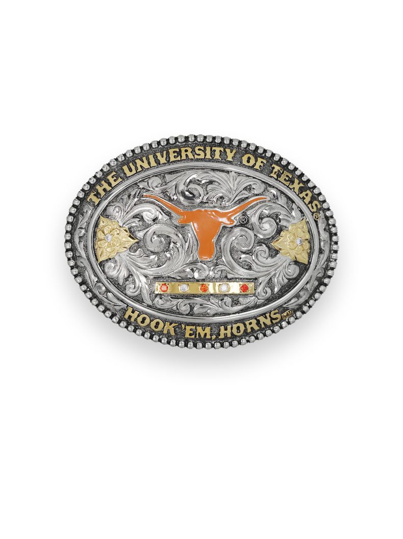 University of Texas Longhorn Belt Buckle Hyo Silver