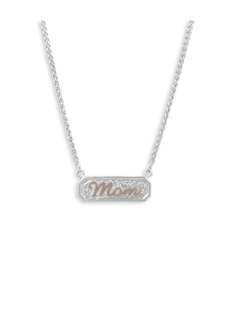 Sterling Silver Mom Necklace Hyo Silver