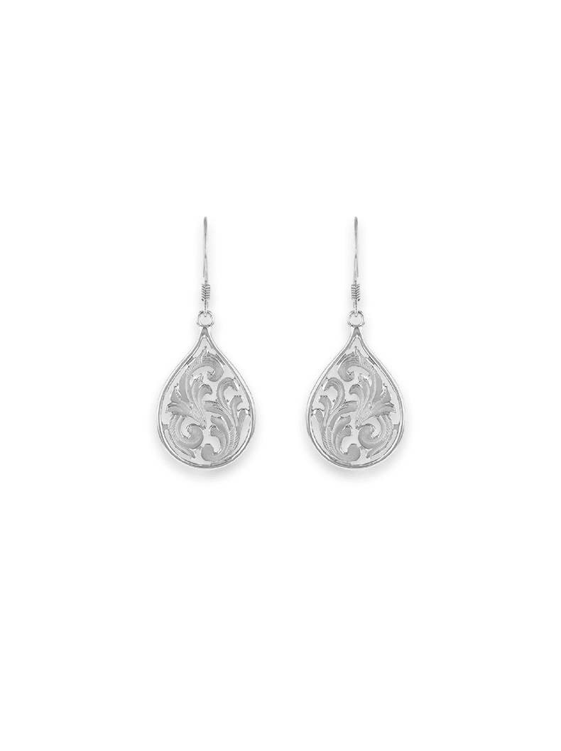 Silver Scroll Earrings Hyo Silver