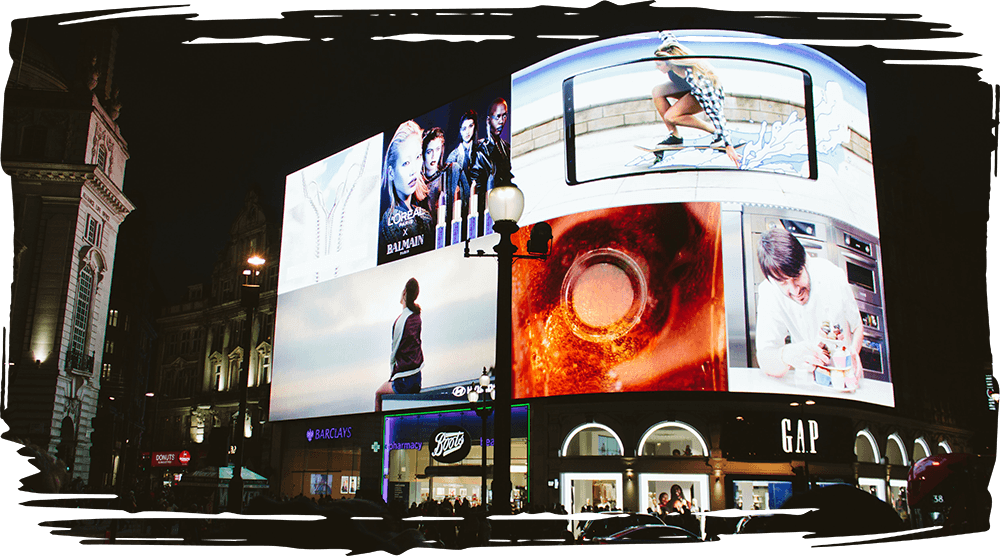 Display marketing HYPD Zichtbaar op het digitale netwerk