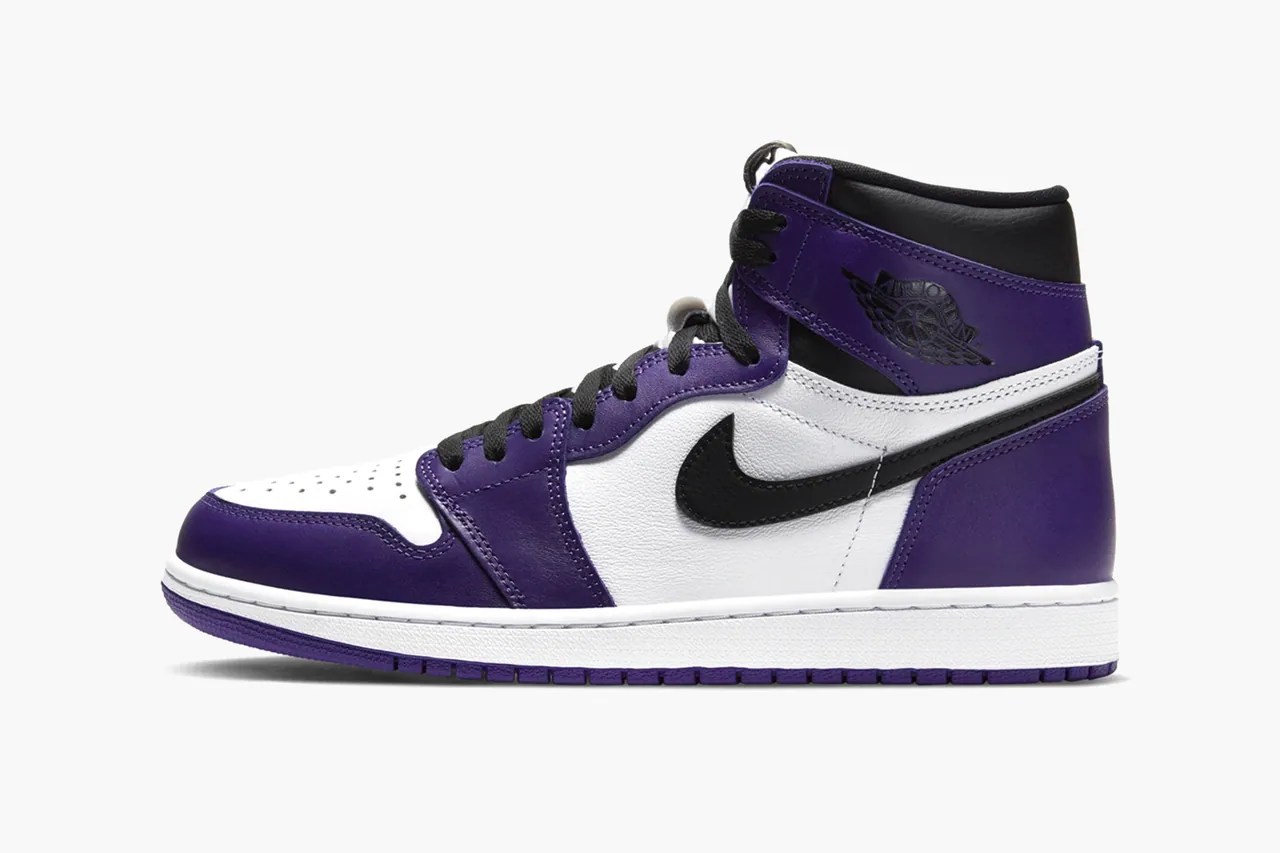 Air Jordan 1 Retro High OG "Court Purple" Official Look HYPEBEAST