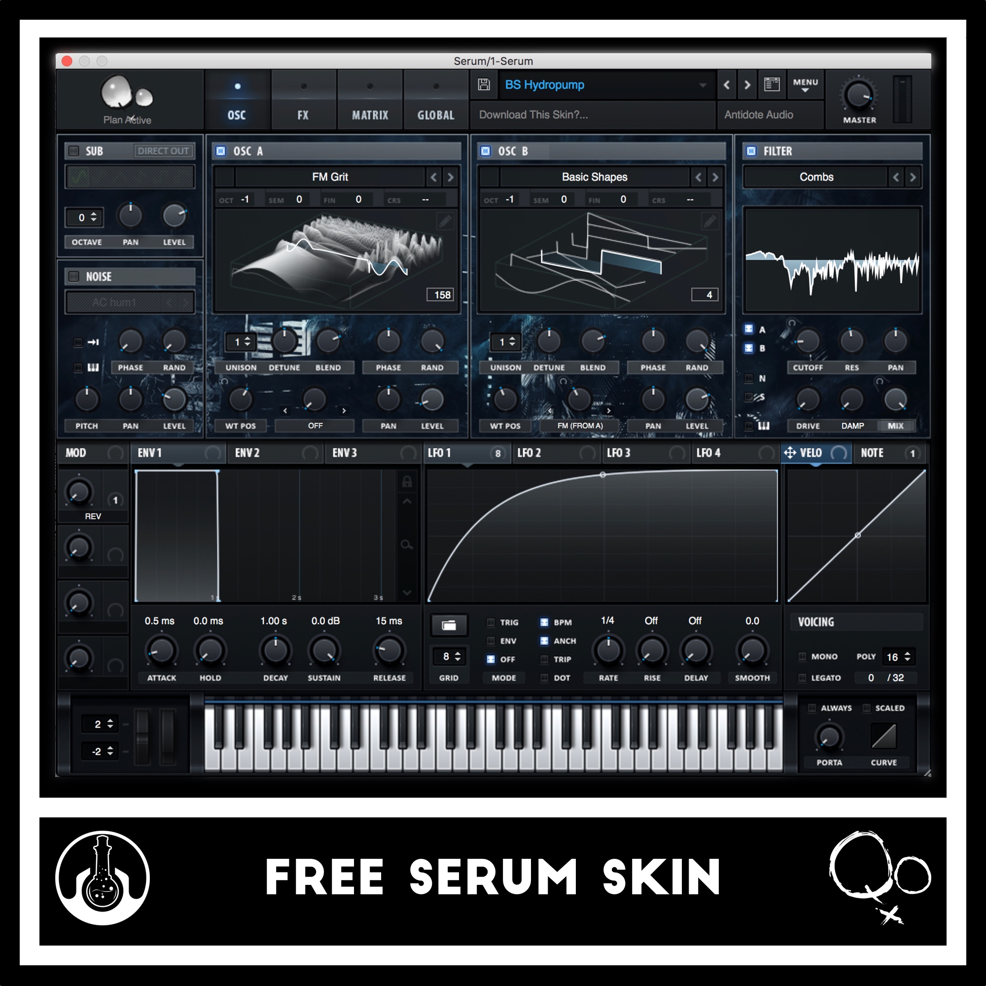 FREE SERUM VST SKIN by Antidote Audio x Qoiet Free Download on Hypeddit