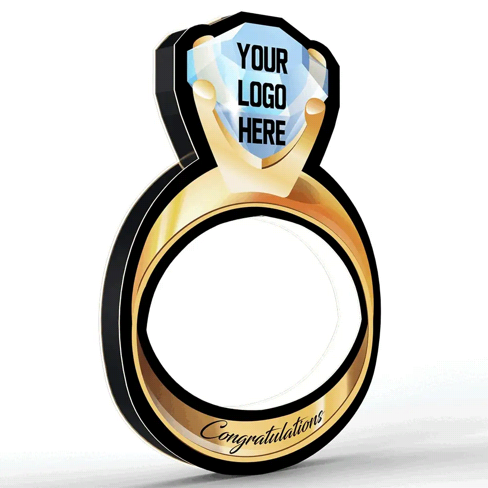 Illuminated Light Up LED Wedding Ring Prop HYPEMAKERZ