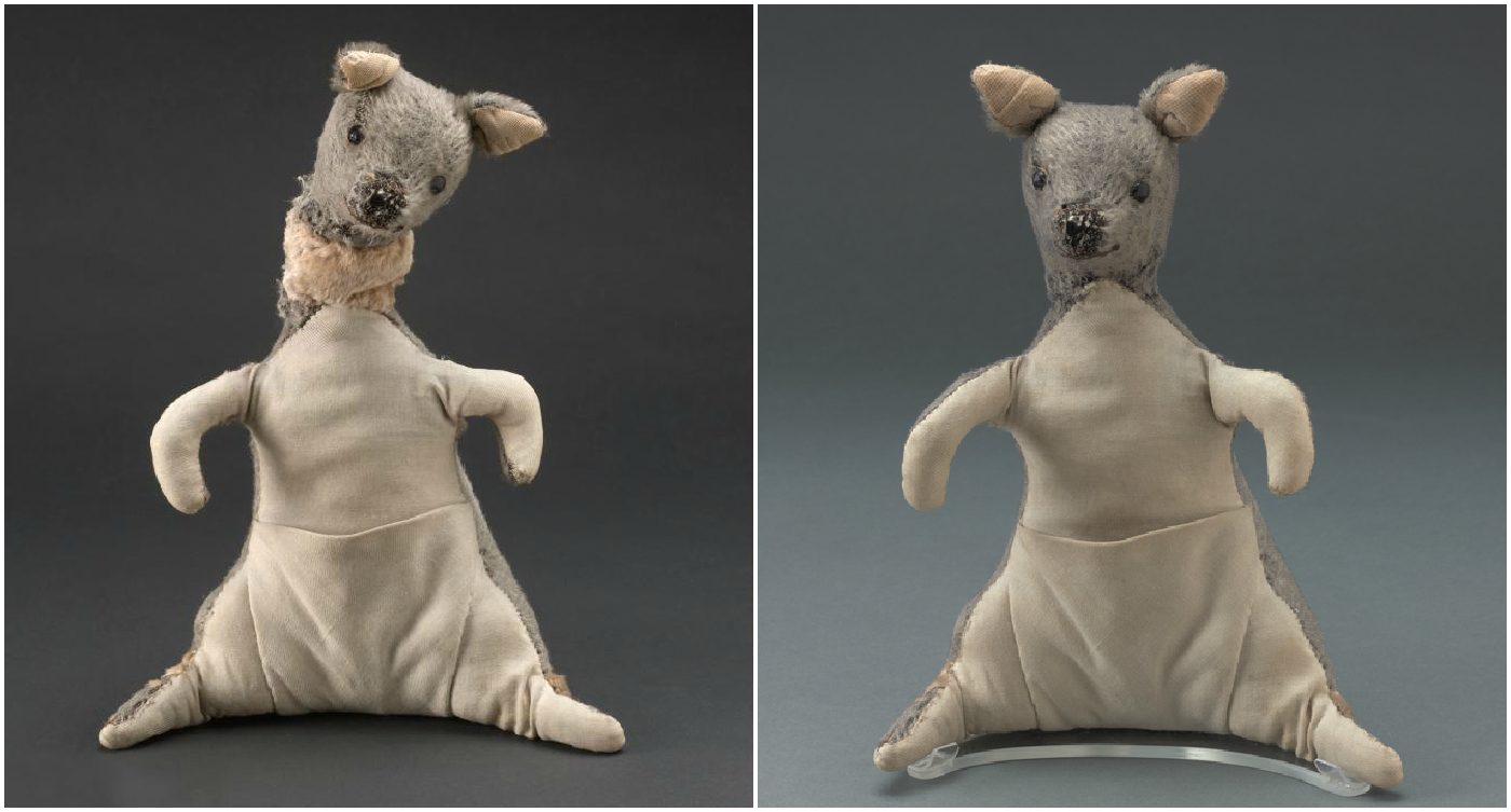 Original WinniethePooh Dolls, All Stuffed with Fluff, Go Back on View