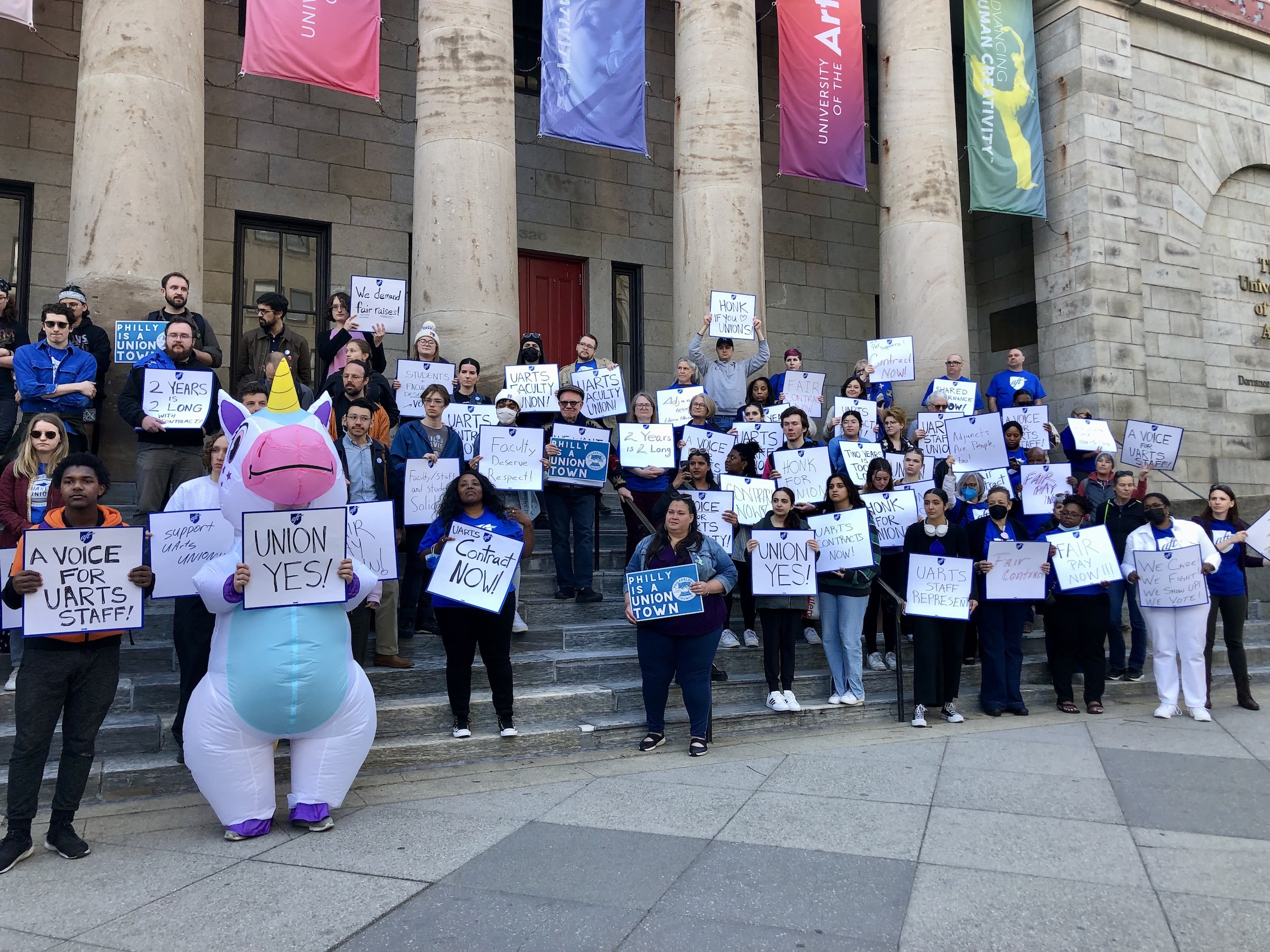 Philadelphia's University of the Arts Faculty and Staff Rally for Contract