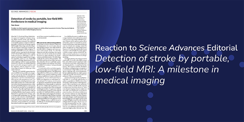 Detection of stroke by portable, lowfield MRI A milestone in medical