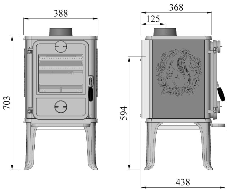 Morso 1412 Squirrel • Hyper Fires Fireplaces Cape Town