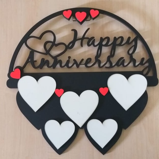 Customized Happy Anniversary Collage Wall Frame HyperHut