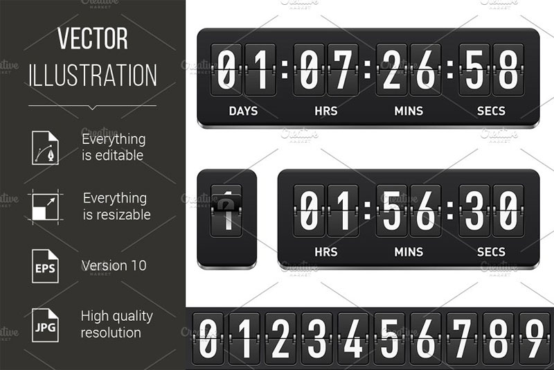 65+ Best Free and Premium Digital Clock Fonts 2020 Hyperpix