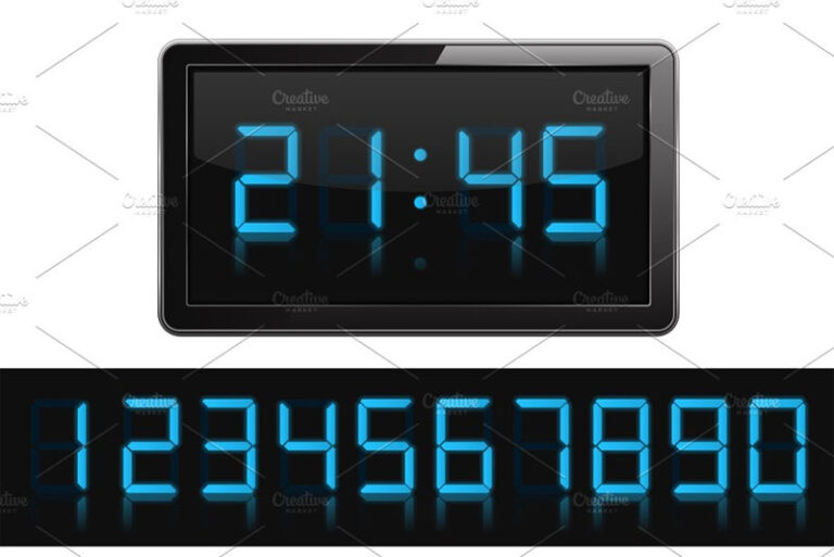 65+ Best Free and Premium Digital Clock Fonts 2020 Hyperpix