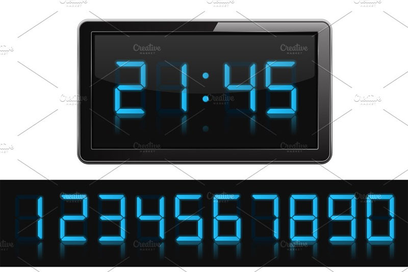 65+ Best Free and Premium Digital Clock Fonts 2020 Hyperpix