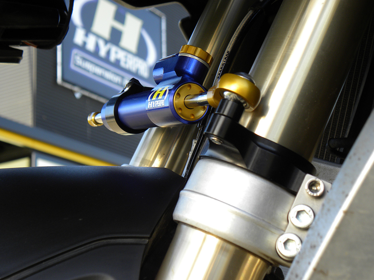 Hyperpro steering damper for R1200GS 2013 and 2014! models Hyperpro