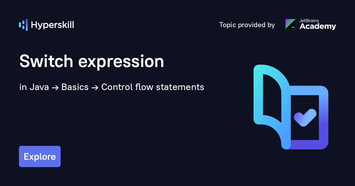 Switch expression · Hyperskill