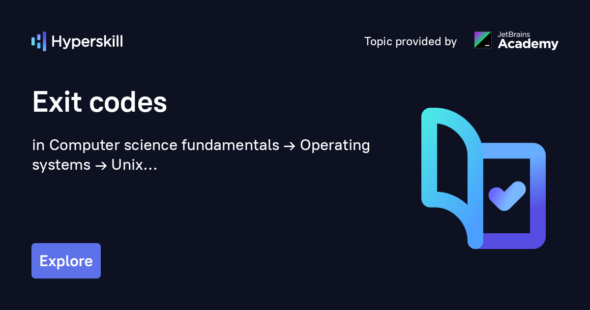 Exit codes · Hyperskill