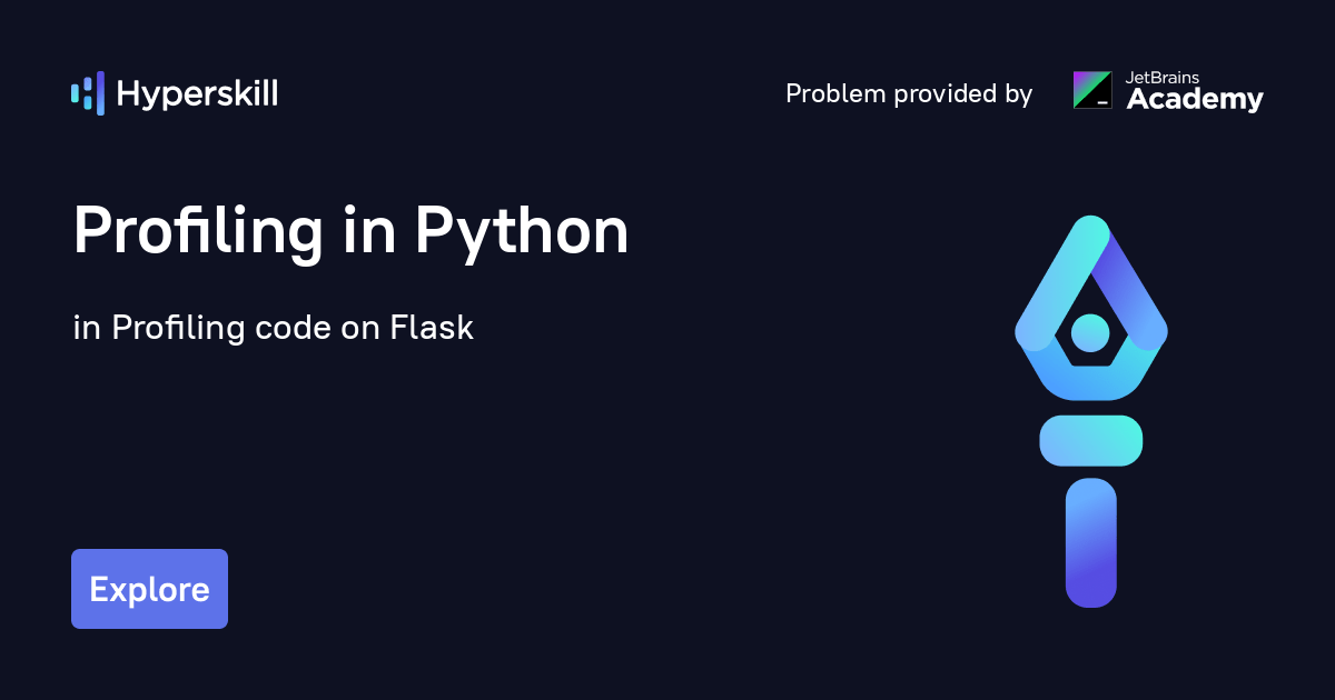 Profiling in Python · Profiling code on Flask · Hyperskill
