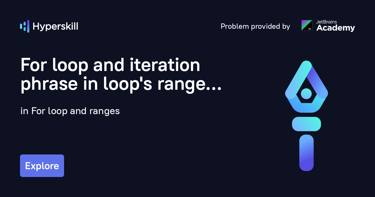 For loop and iteration phrase in loop's range · For loop and ranges