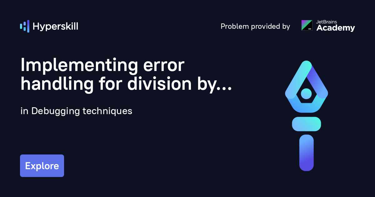 Implementing error handling for division by zero operation · Debugging