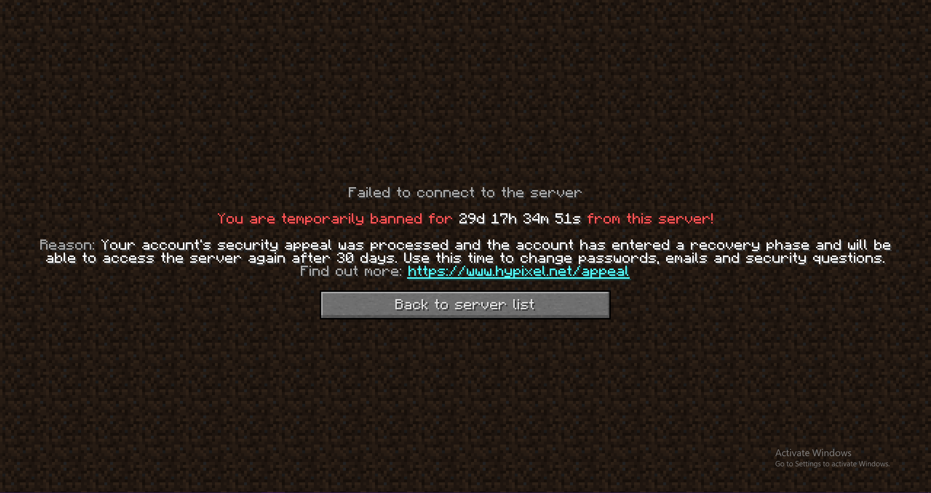 Banned Hypixel Minecraft Server and Maps