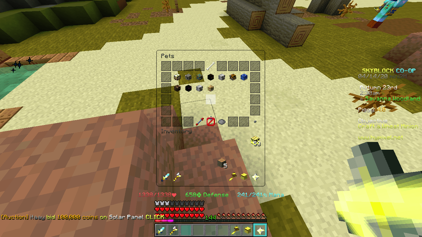 Can you Please make a not BrainDed sorting system for pets inventory