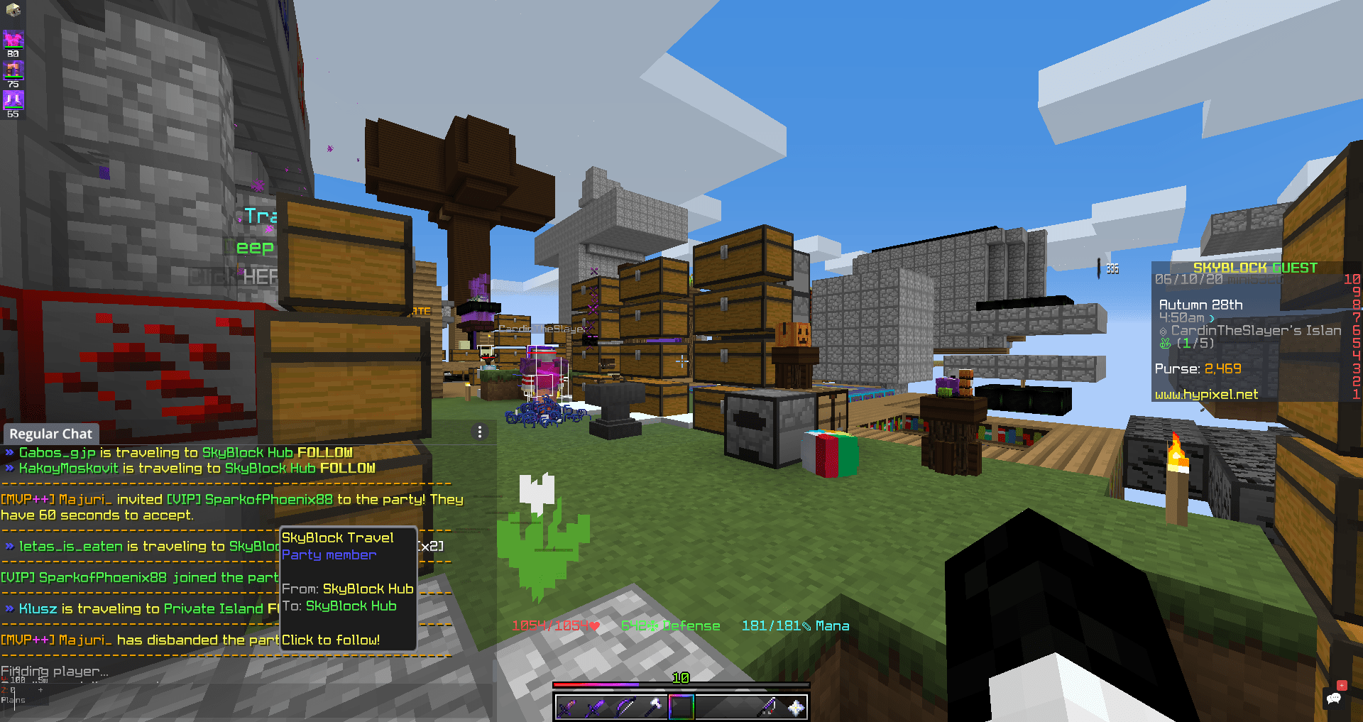 Skyblock Scammer Hypixel Minecraft Server and Maps