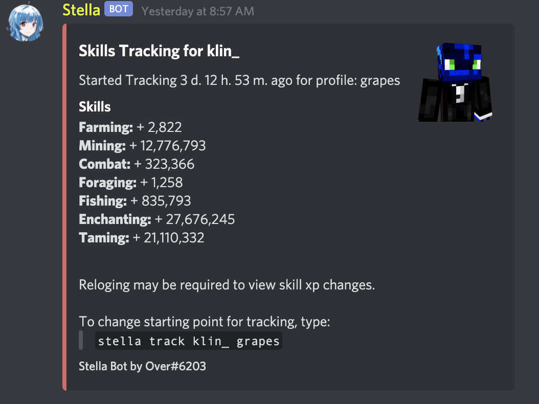 Stella Bot Dark Auction Tracker, Calculator, Bits Calculator