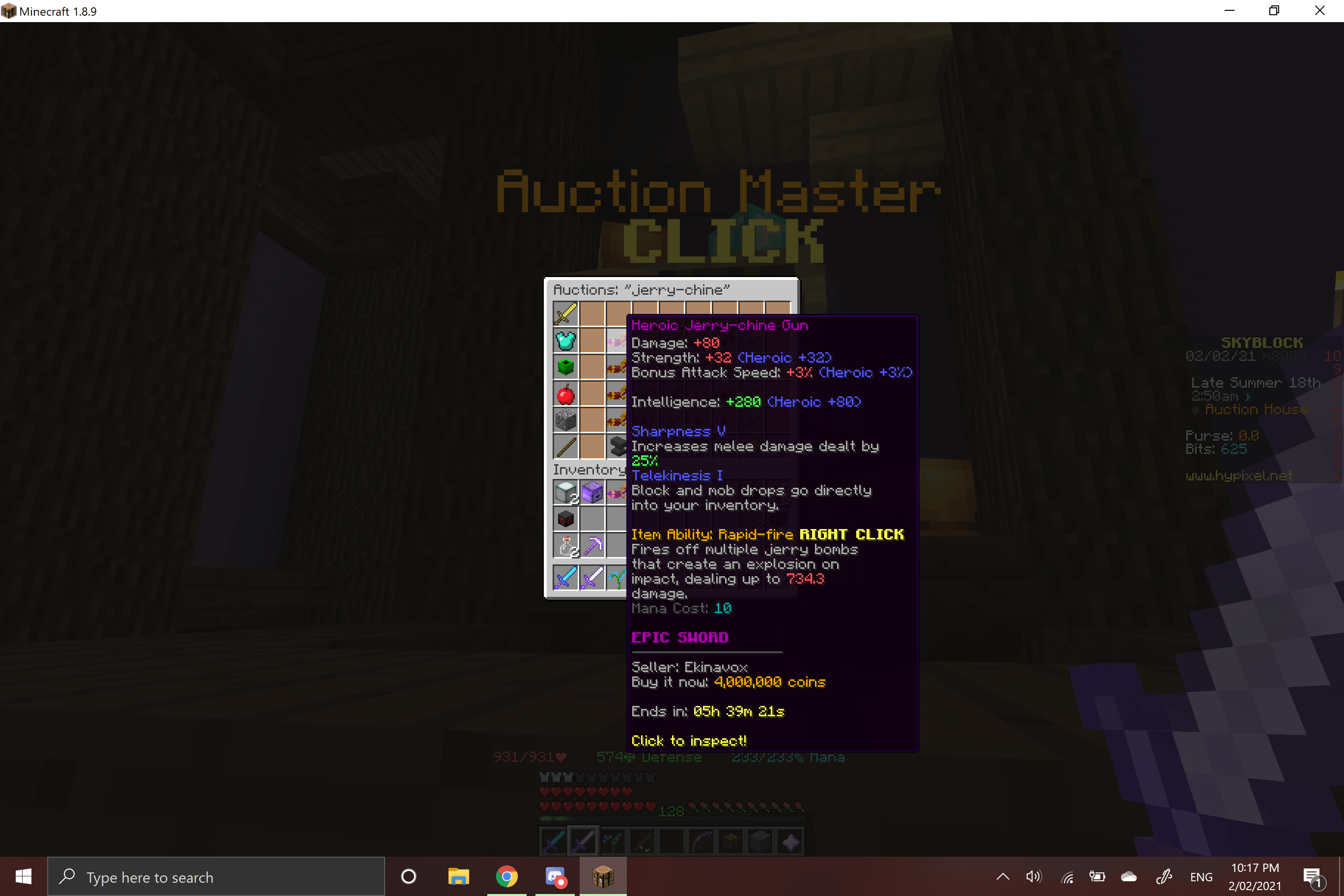 how the heck did jerrychine gun get this expensive Hypixel Forums