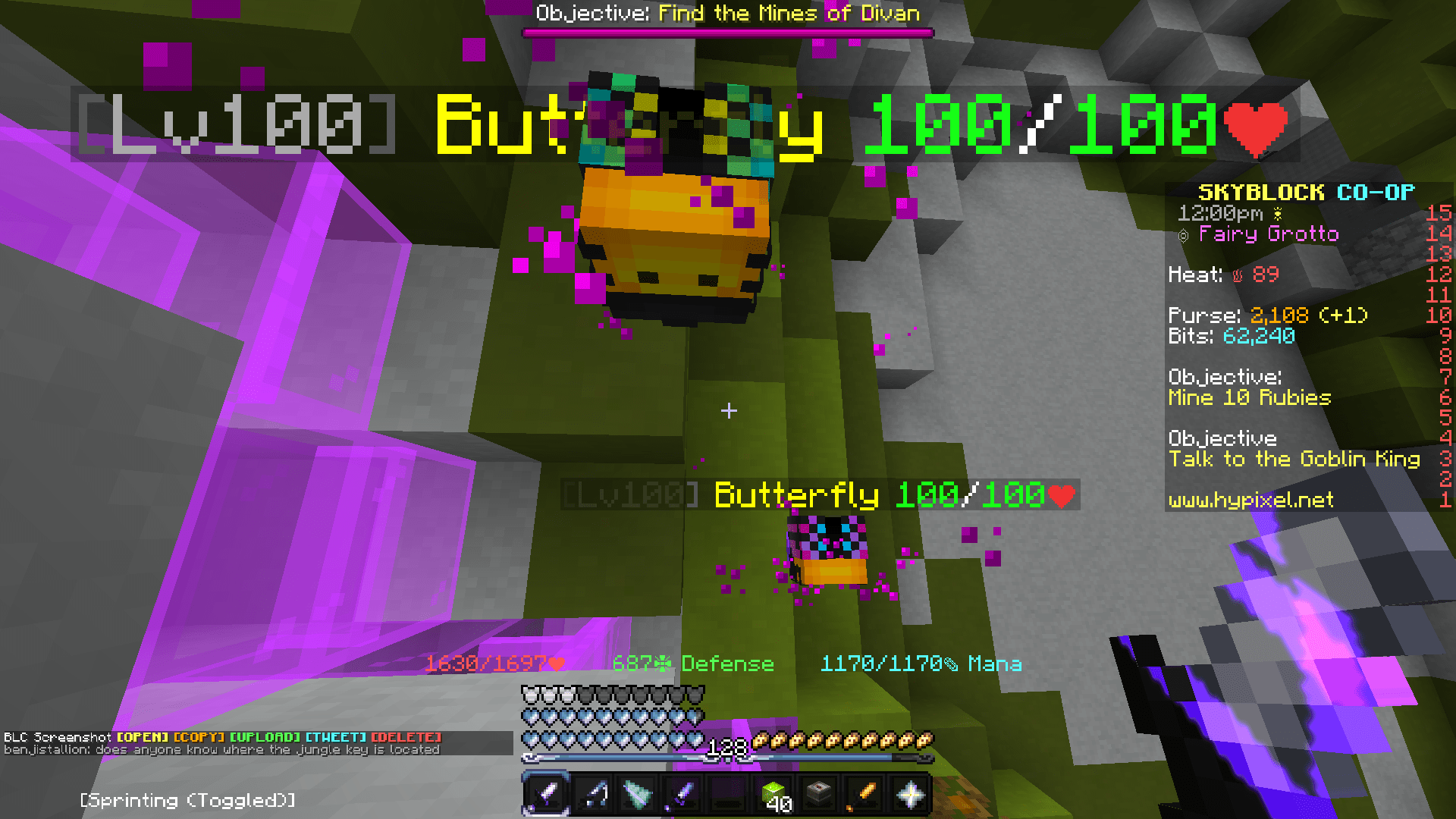 Butterfly in Fairy Grotto Hypixel Forums
