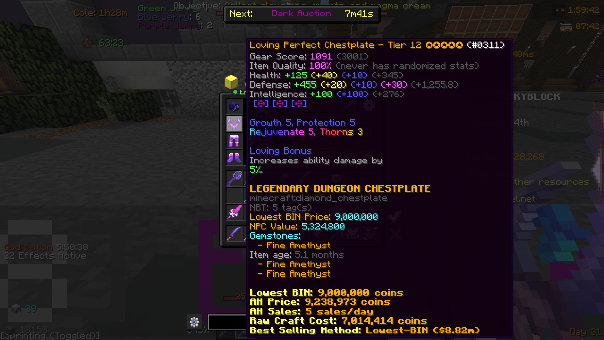 is this t12 perfect chestplate better than my super heavy chestplate