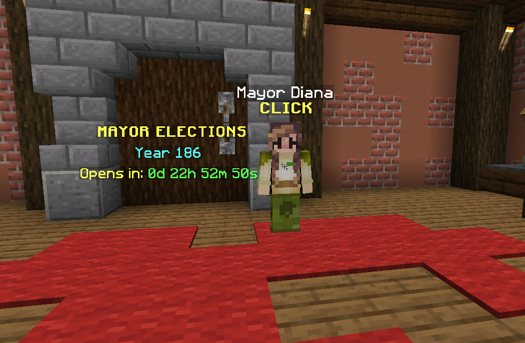 Diana is mayor, but when i use the ancestral spade it says mythological