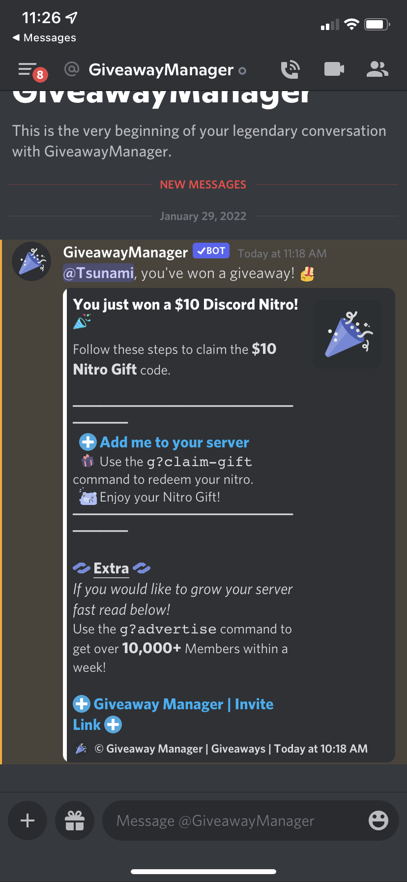 Giveaway Bot [Update Do Not Use] | Hypixel - Minecraft Server And Maps