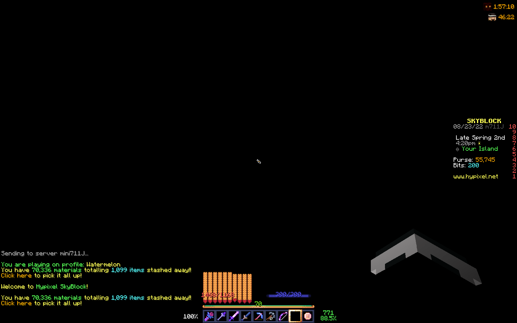 why do i keep falling out the world when i join skyblock Hypixel Minecraft Server and Maps