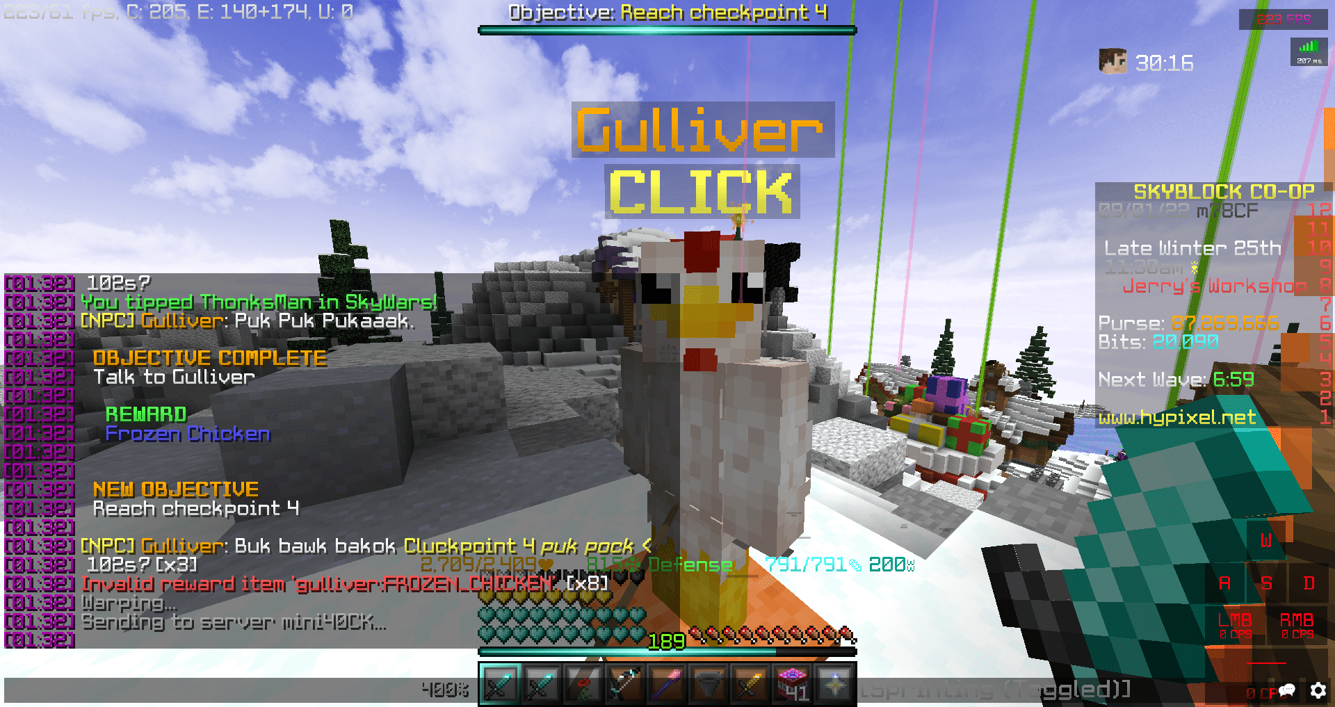 Frozen Chicken Talisman Disappearing Glitch Hypixel Forums